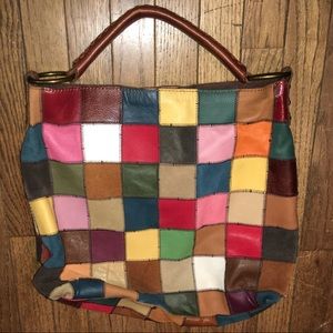 VINTAGE LUCKY BRAND LEATHER BAG